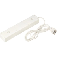 Сетевой фильтр BigTech STD-510-1,8-W (5р/1,8м/10А/2,2кВт/1мм2/белый)