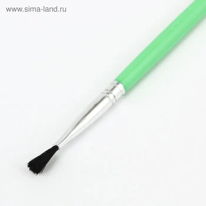 Набор кистей для рисования, нейлон, 3 штуки, плоские, пластиковые цветные ручки, международный размер