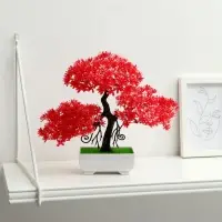 Бонсай искусственный в горшке &laquo;Деревце пышное&raquo;, 10&times;23 см, МИКС