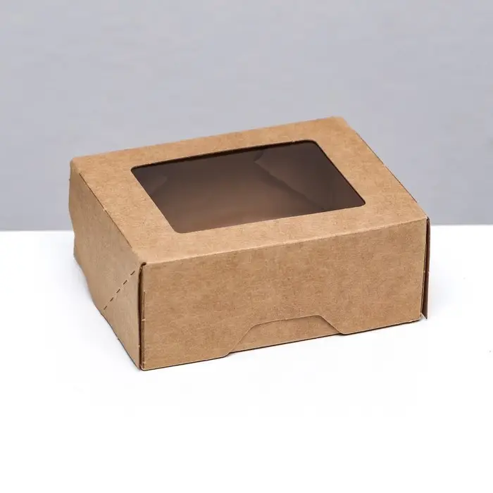 Контейнер на вынос, крафт, 10 х 8 х 4 см, 350 мл Контейнер на вынос, крафт, 10 х 8 х 4 см, 350 мл