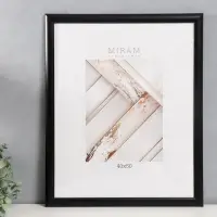 Фоторамка для фото 40&times;50 см &laquo;МИРАМ&raquo;, пластик, чёрный, (пластиковый экран)
