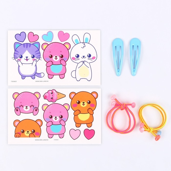 Набор с тату переводками «Мишка» Набор с тату переводками «Мишка»