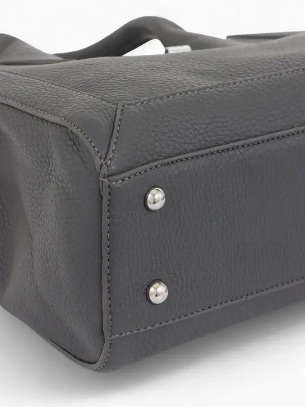 Сумка женская тоут TEXTURA на молнии, 31&times;11&times;21 см, тёмно-серая