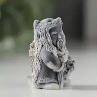 Брелок "Шаман в шкуре медведя" маленький, 4,1см