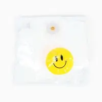 Воздушный шар фольгированный 14" "Белая ромашка", с палочкой, набор 5 штук