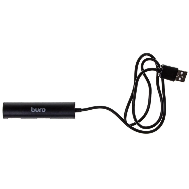 Разветвитель USB 2.0 Buro BU-HUB4-0.5R-U2.0 4порт. черный