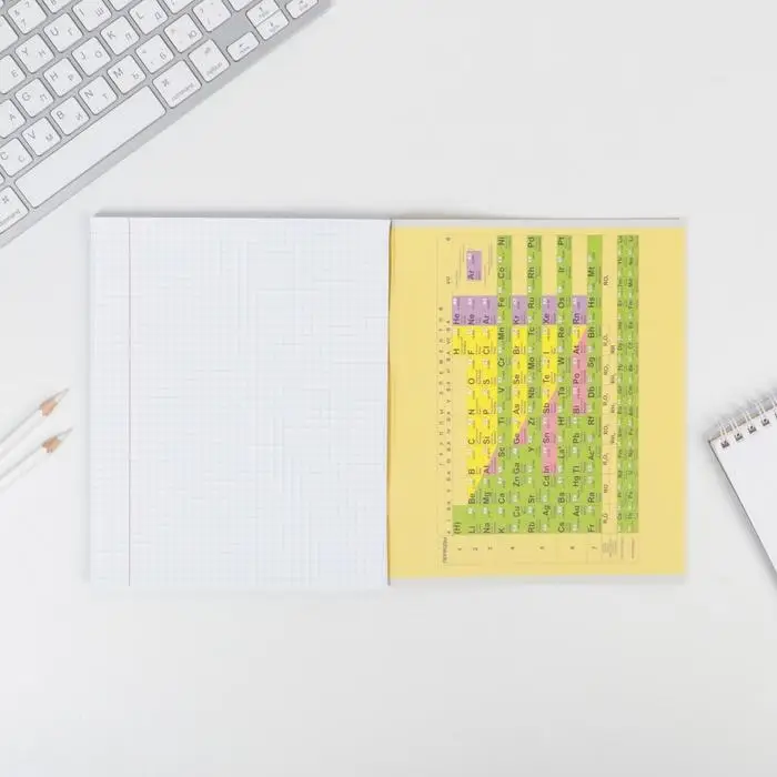 Тетрадь в клетку, предметная, 48 л.,на скрепке, А5 &laquo;ПЕРСОНАЖИ. Химия&raquo;