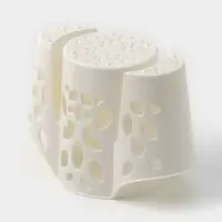 Подставка для столовых приборов Plastic Centre &laquo;Камелия&raquo;, 3-х секционная, пластик, МИКС