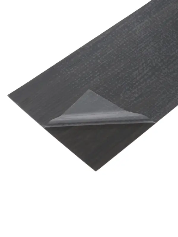 Плитка виниловая самоклеящаяся 91х15 см, темный бук