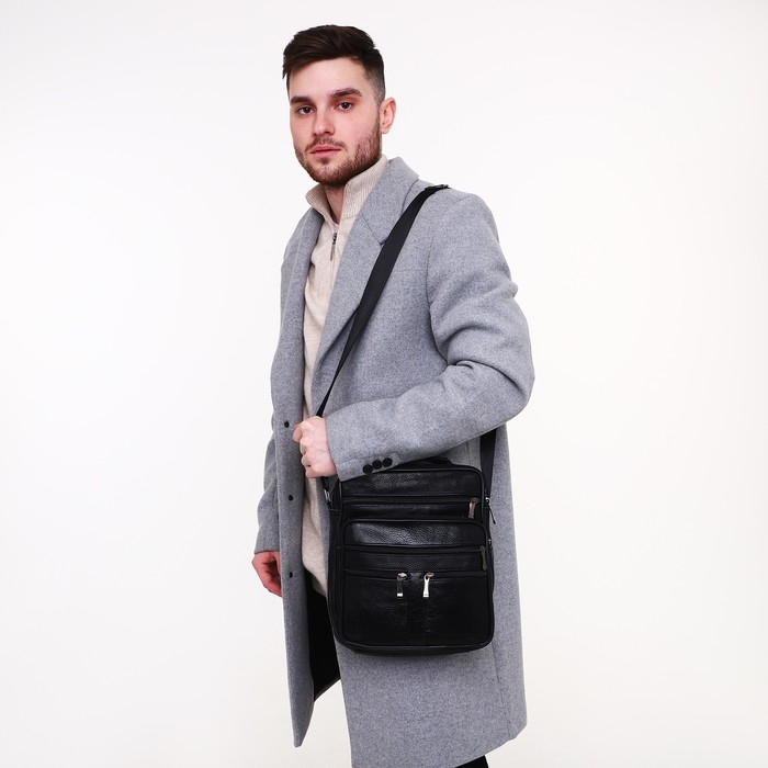 Сумка мужская, цвет чёрный Сумка мужская, цвет чёрный