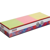 Стикеры  с клеев.краем 76x76 мм, 100л в блоке, неон 12 бл