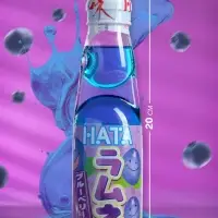Напиток газированный Ramune со вкусом черники, 200 мл
