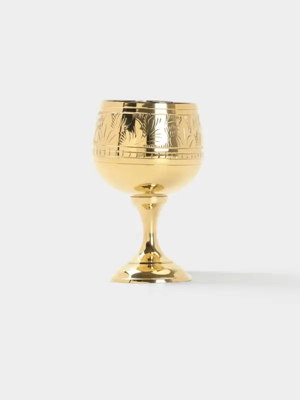 Рюмка &laquo;Рисунок&raquo;, 7&times;7&times;11 см, латунь