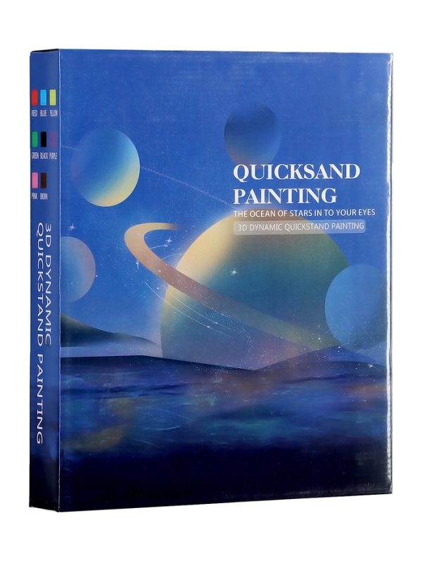 Песочные часы-картина, 30 х 25 см, антистресс, песок черный