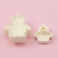 Печати для теста и мастики Доляна &laquo;Пингвин&raquo;, набор 2 шт., пластик, молочные