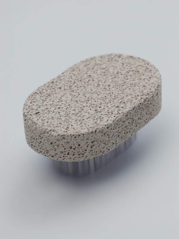 Пемза для педикюра, с щёткой, 6.5 см, в коробке, МИКС