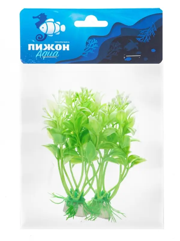Набор растений искусственных для аквариума, 12 см, 2 шт.