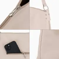 Сумка - мешок женская TEXTURA, на молнии, 32&times;11&times;32 см, бежевая