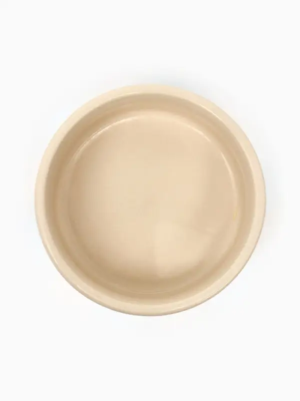 Миска &laquo;Масляные полоски&raquo;, 180 мл, 10.5&times;10.5&times;4 см, керамика, бежевая