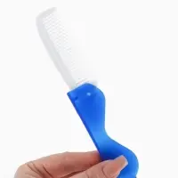 Дорожный набор, 2 предмета: расчёска, щётка, 5.5&times;11(&plusmn;1) см, голубой