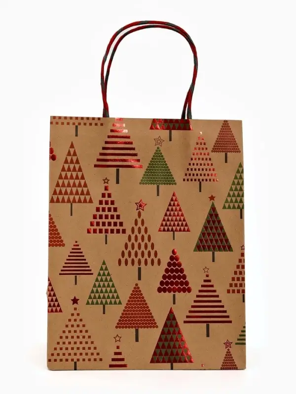 Набор подарочных пакетов &laquo;Новогодний&raquo;, 3 шт,  25&times;4&times;30.5 см, 30&times;40&times;11,5 см, 18&times;23&times;10 см