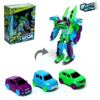 Робот &laquo;Герой&raquo;, трансформируется, собирается из 3-х машинок