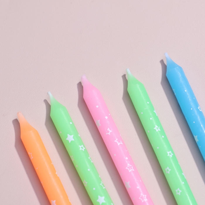 Свечи в торт Свечи в торт "Звезды", 7х0.6 см, 6 шт