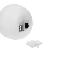 Светодиодная фигура &laquo;Снежный шар&raquo;, 6.5&times;5.5 см, от батареек 3хAG10, свечение тёплое белое