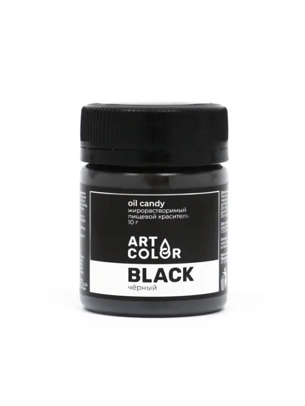 Сухой краситель Art Color Oil Candy жирорастворимый, черный, 10 г