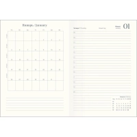 Ежедневник датированный 2026 IF 14х20см 176л, мягкий, Happiness I1732/blue