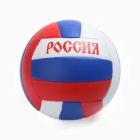 Волейбольный мяч ONLYTOP &laquo;Россия&raquo;, машинная сшивка, 18 панелей, р. 5, PVC
