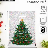 Пакет новогодний &laquo;Каникулы&raquo;, полиэтиленовый с вырубной ручкой, 31&times;40 см