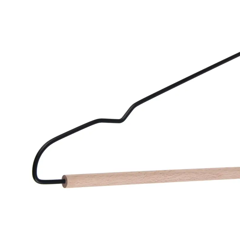 Вешалка для одежды тм VETTA, 41х19,5х0,3 см, металл, дерево, цвет черный