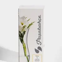 Ваза для цветов &laquo;Чёрно-белая бабочка&raquo;, 10.5&times;25.5 см, стекло