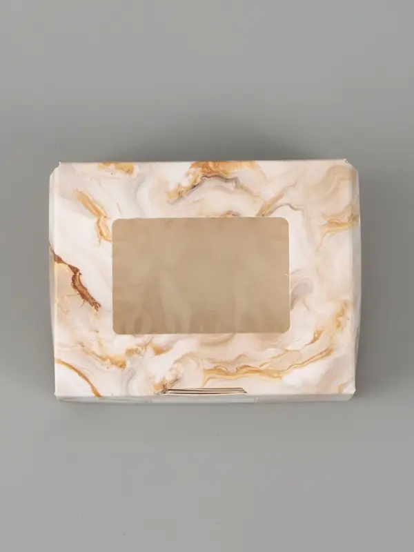 Коробка подарочная с окном &laquo;Мрамор&raquo;, 10&times;8&times;3.5 см, самосборная