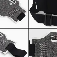 Сумка поясная туристическая, влагозащитная, 32&times;12 см, серая