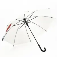 Зонт - трость детский &laquo;Медведь&raquo;, полуавтоматический, 8 спиц, R=47/54 см, d=94 см, белый