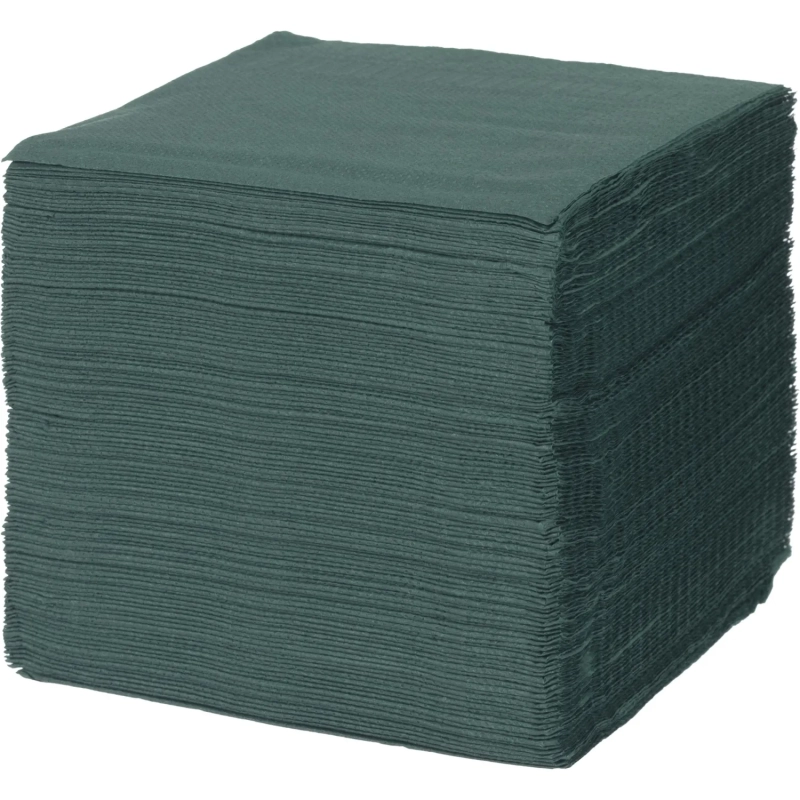 Салфетки бумажные 2 сл 23х24 см зеленые 250 шт/уп