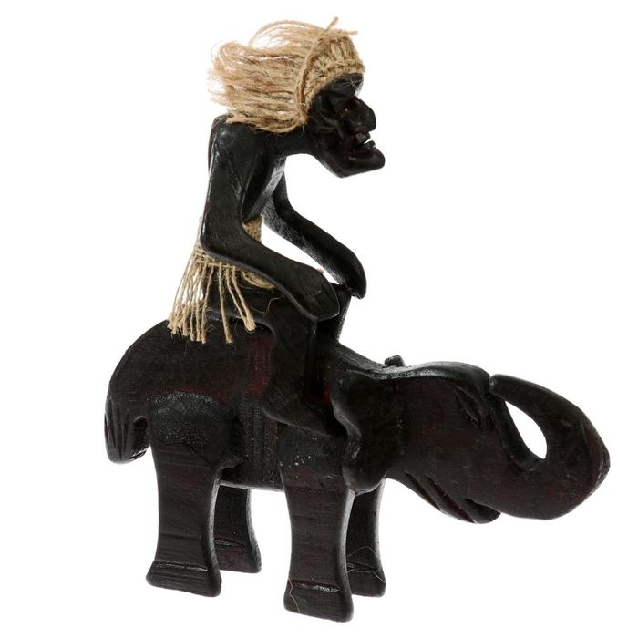 Сувенир «Абориген на слоне», 22 см, дерево Сувенир «Абориген на слоне», 22 см, дерево