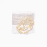 Ожерелье "Халия" длина 35 см, цв. белый