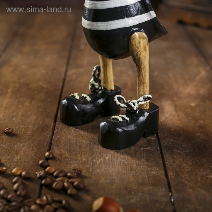 Сувенир Сувенир "Утка Матрос в тельняшке" дерево 13х9х27 см