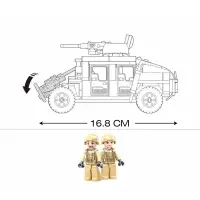 Конструктор Модельки Sluban &laquo;Боевой джип&raquo;, 265 деталей
