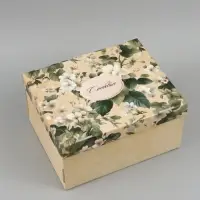 Коробка подарочная самосборная &laquo;Ботаника&raquo;, 31&times;25.5&times;16 см