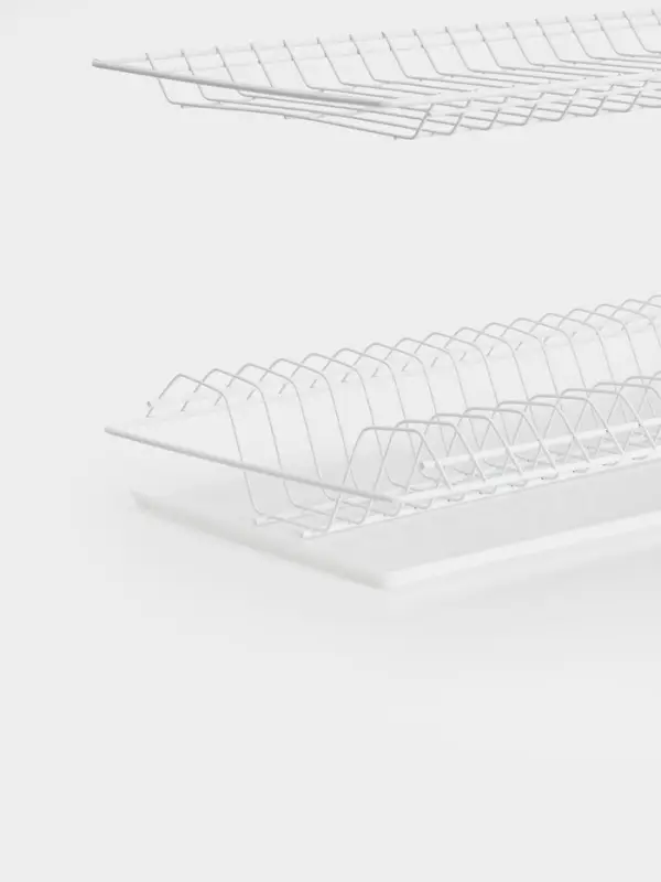 Сушилка для посуды с поддоном для шкафа 50 см, 46.5&times;25.6 см, белая