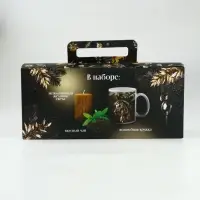 Набор чай кружка свеча &laquo;Счастья и удачи&raquo;