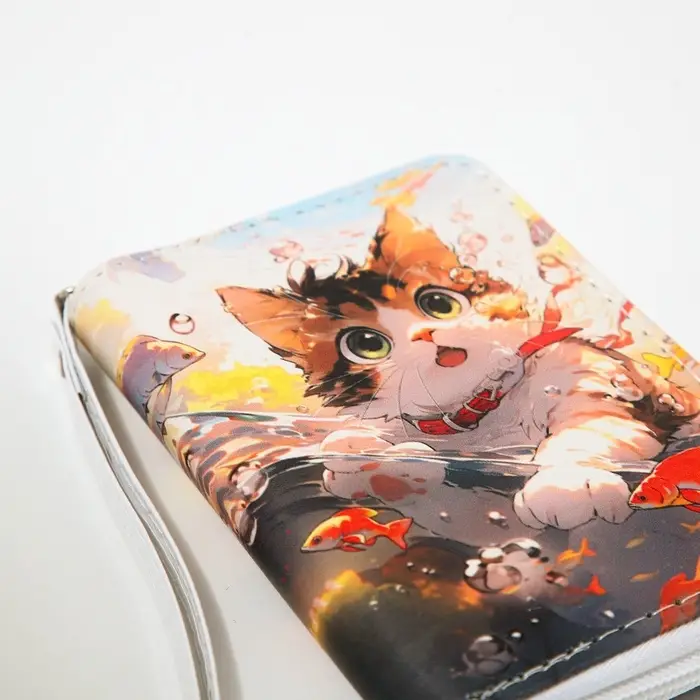 Кошелёк детский Выбражулька &laquo;Котик&raquo;, на молнии, разноцветный