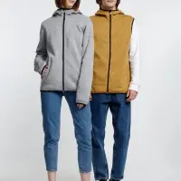 Жилет с капюшоном унисекс Gotland, горчичный, размер XL