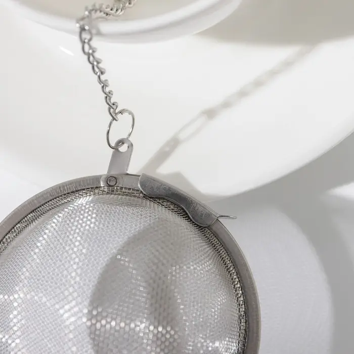 Ситечко для чая Доляна, d=7 см, нержавеющая сталь, серебристое