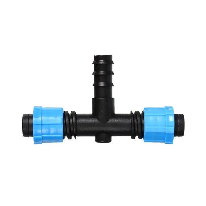 Соединитель Т-образный для капельной ленты, 16 мм — 1/2 Соединитель Т-образный для капельной ленты, 16 мм — 1/2" (12 мм) — 16 мм, пластик, Greengo