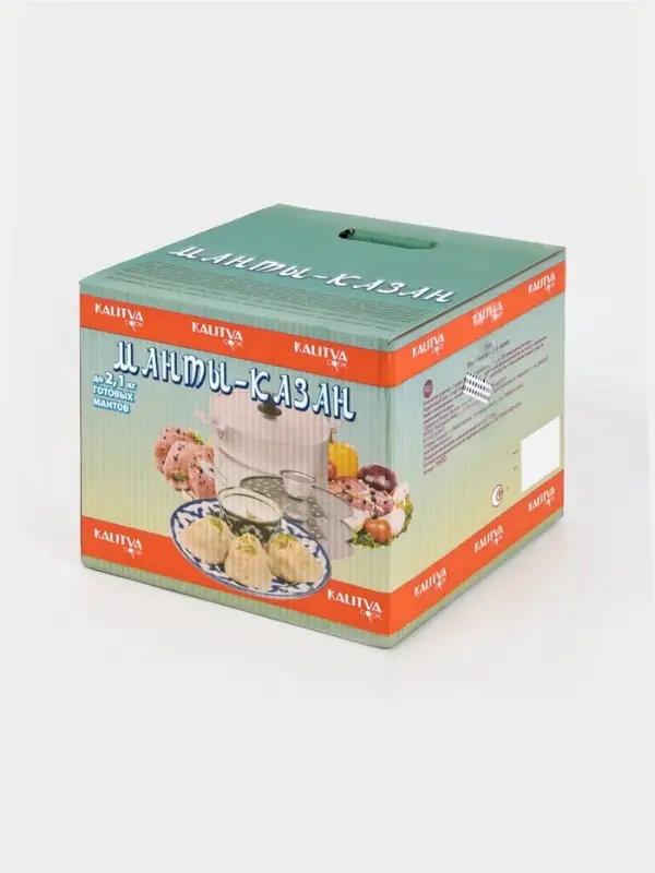 Манты-казан, 4.5 л, d=26 см, 2.1 кг, с 3 дисками, с крышкой, листовой алюминий 1.0-1.5 мм, серебристый